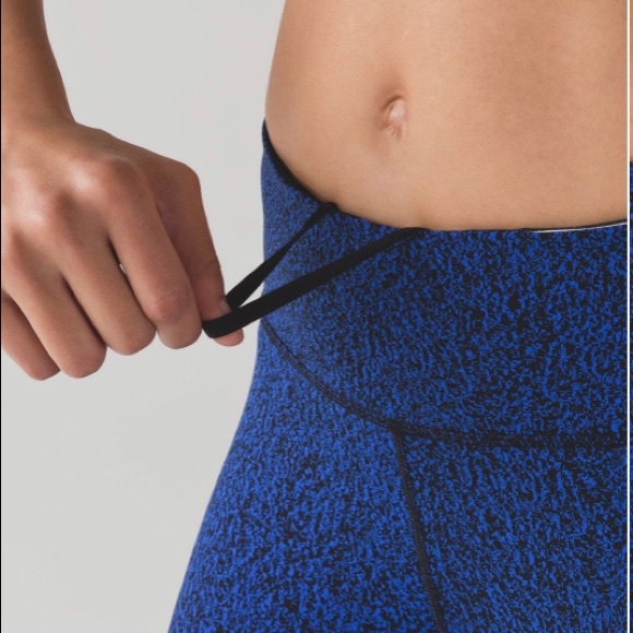 Lululemon On Track Blue/Black Tight Size 2 - Picture 5 of 12